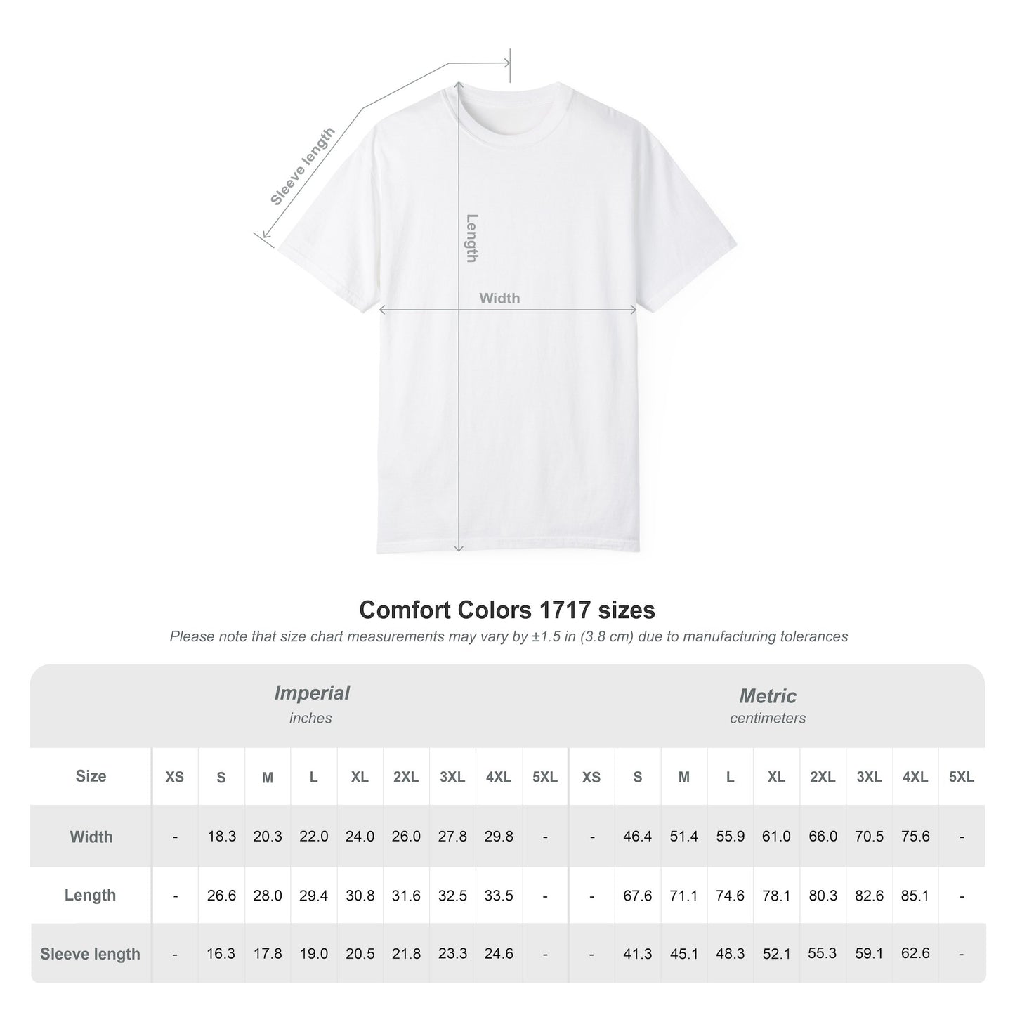 Comfort Colors® 1717 Garment-Dyed Unisex T-Shirt - Soft & Stylish Everyday Wear
