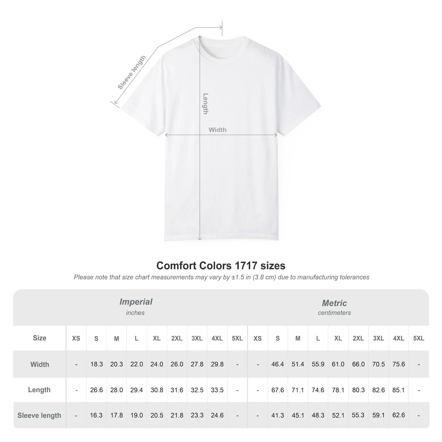 Comfort Colors® 1717 Garment-Dyed Unisex T-Shirt - Soft & Stylish Everyday Wear Printify