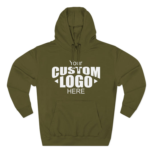 Customizable Three-Panel Fleece Hoodie for Personalized Style