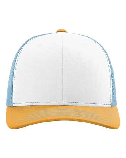 Richardson 112 — White/Columbia Blue/Yellow