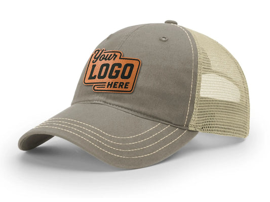 Richardson 111 Garment Washed Trucker + Custom Patch