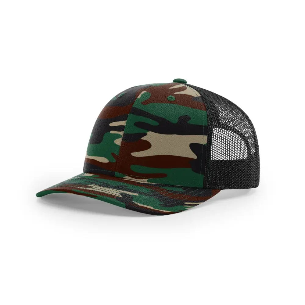Richardson 112P — Green Camo/Black