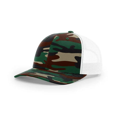 Richardson 112P — Green Camo/White