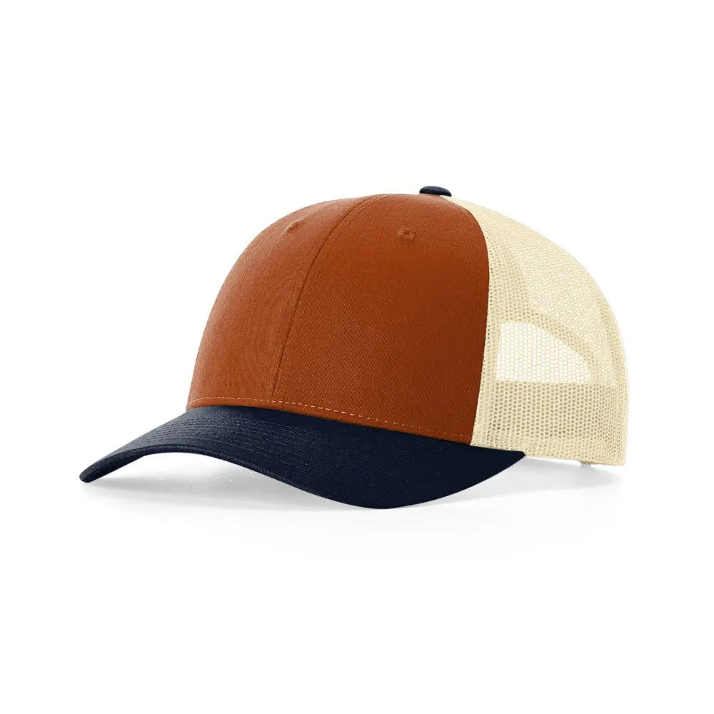 Richardson 115 — Dark Orange/Birch/Patriot Blue