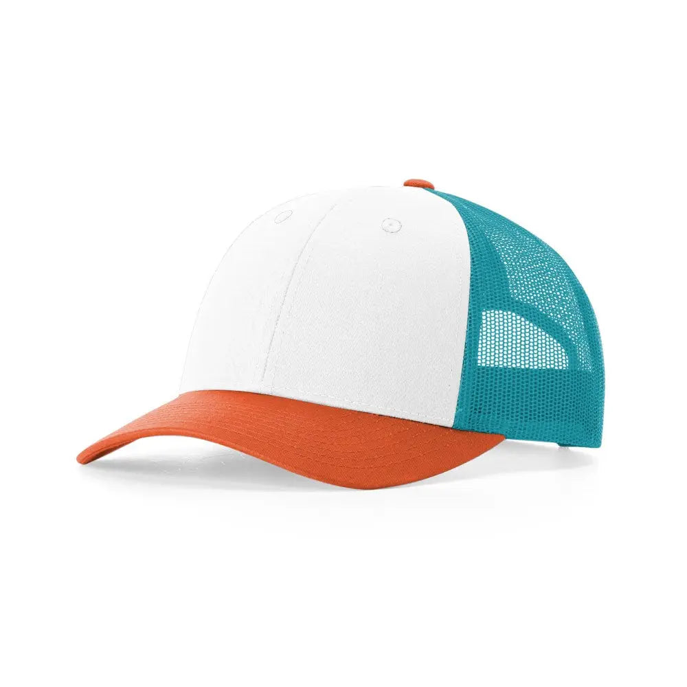Richardson 115 — White/Blue Hawaiin/Pale Orange