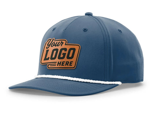 Richardson 258 Performance Rope Hat with Snapback + Custom Leather Patch