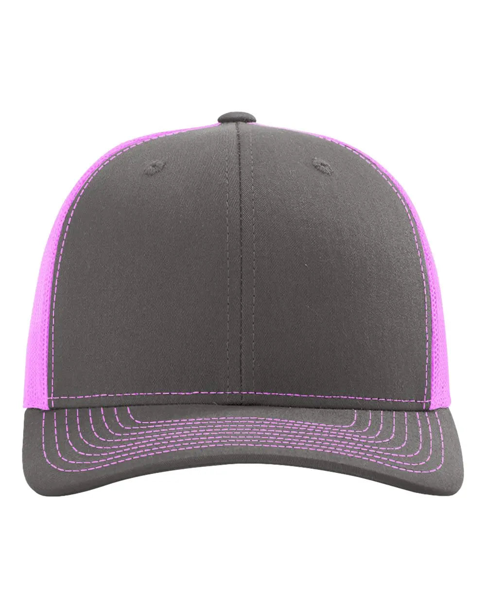 Richardson 112 — Char/Neon Pink