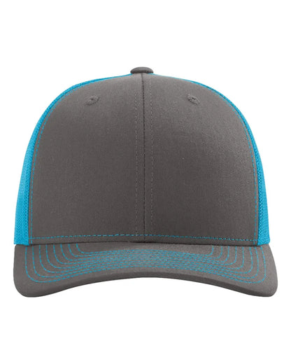 Richardson 112 — Charcoal/Neon Blue