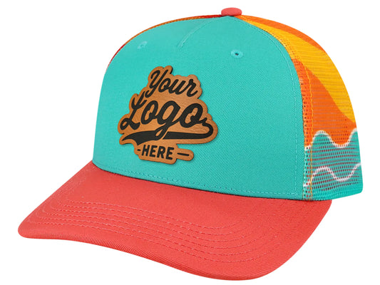 LOCALE 5PTKRS Plain Front Five-Panel Trucker Cap