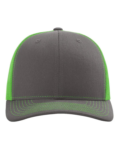 Richardson 112 — Charcoal/Neon Green
