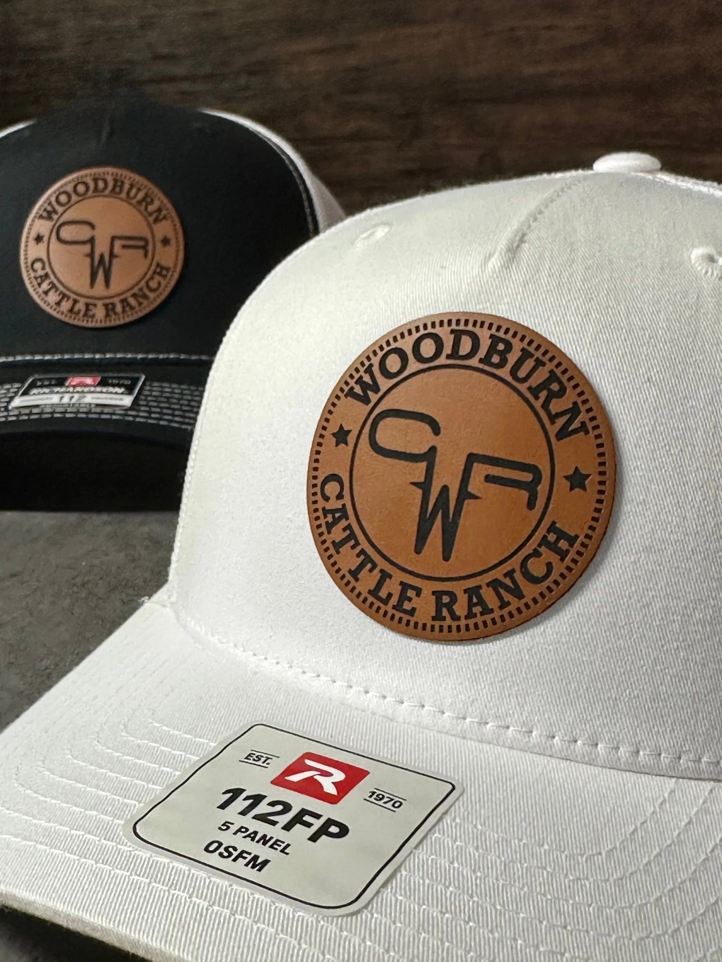 Richardson 112FP Five Panel Trucker + Custom Patch