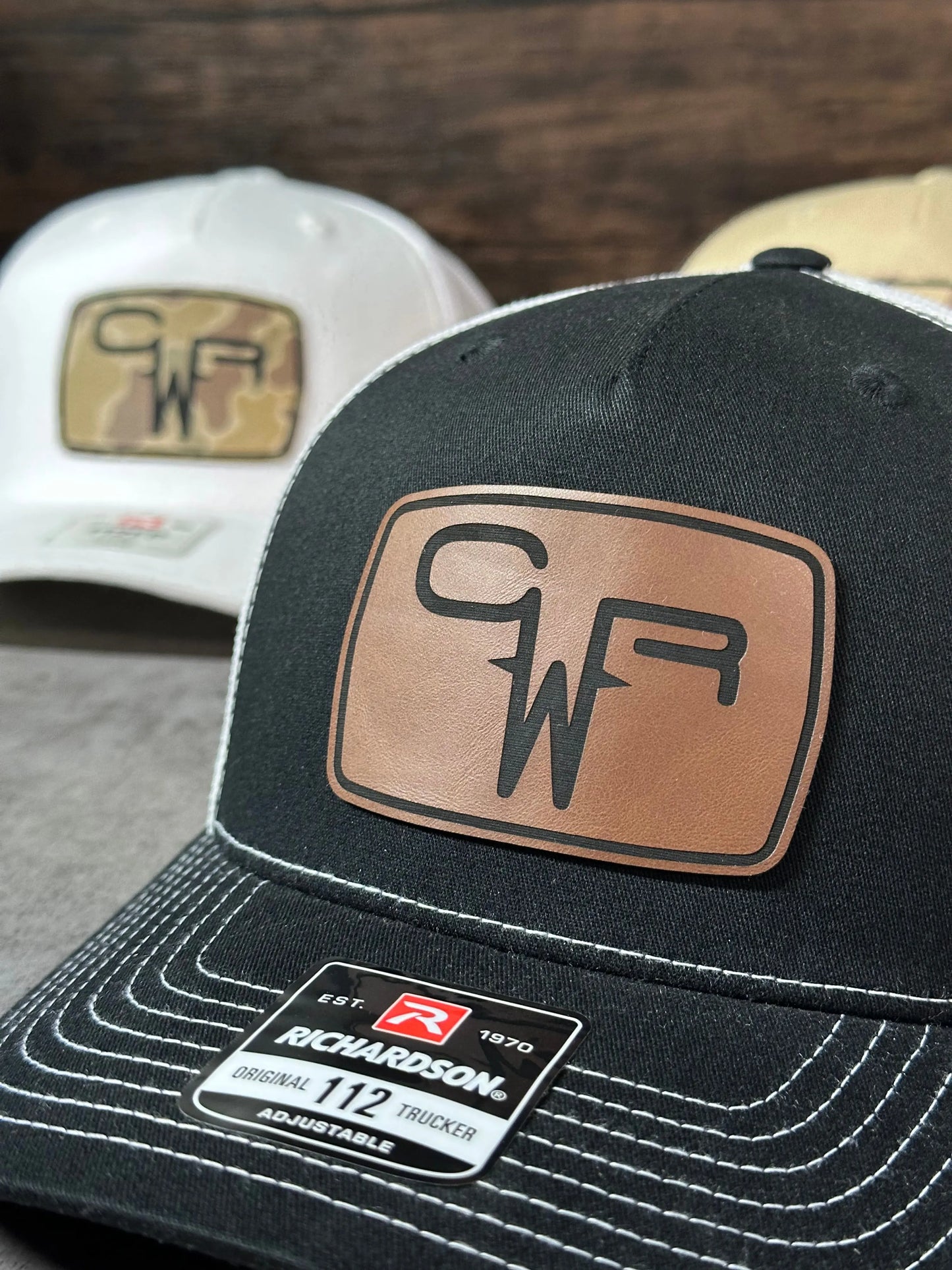 Richardson 112FP Five Panel Trucker + Custom Patch