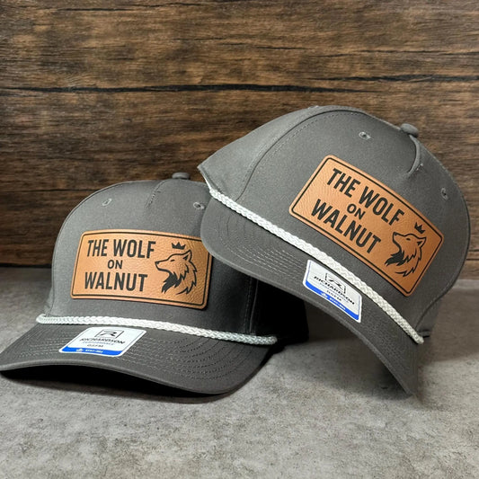 Custom Leather Patch Richardson 258 Performance Rope Hat with personalized logo