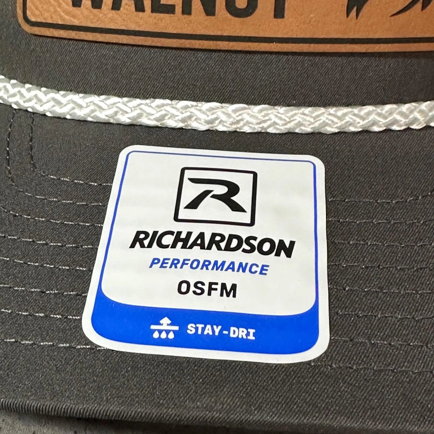 Richardson 258 custom hat with moisture-wicking sweatband