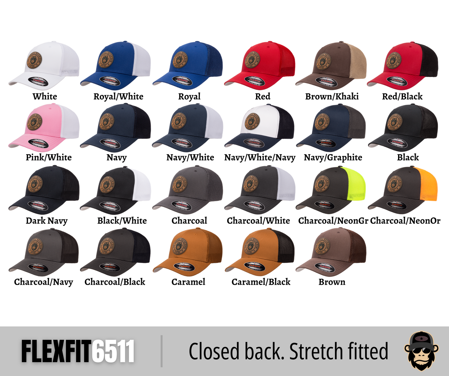 a collection of 16 different colored baseball caps, each with a unique design and color.