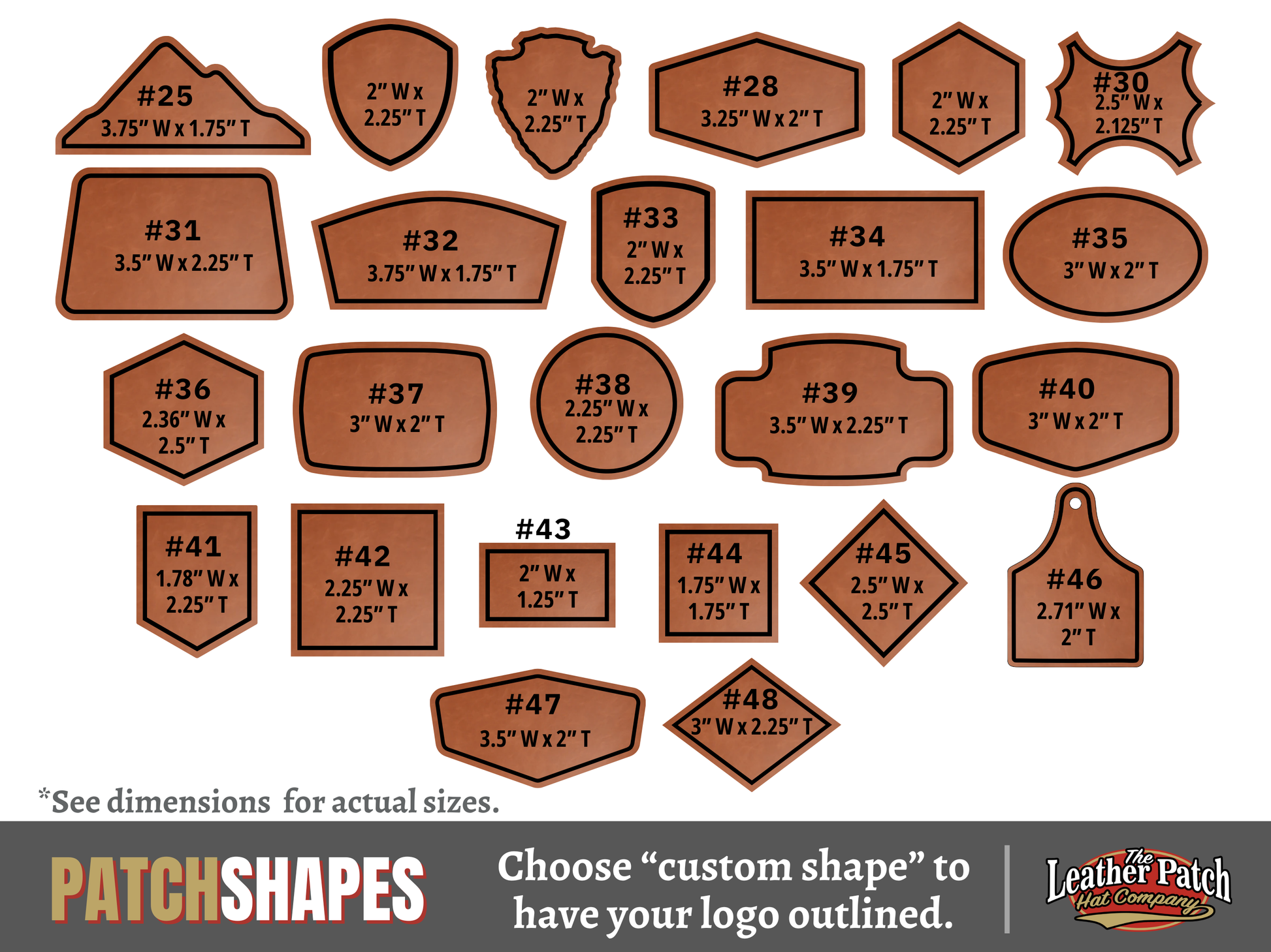 a bunch of brown signs that are on a white background