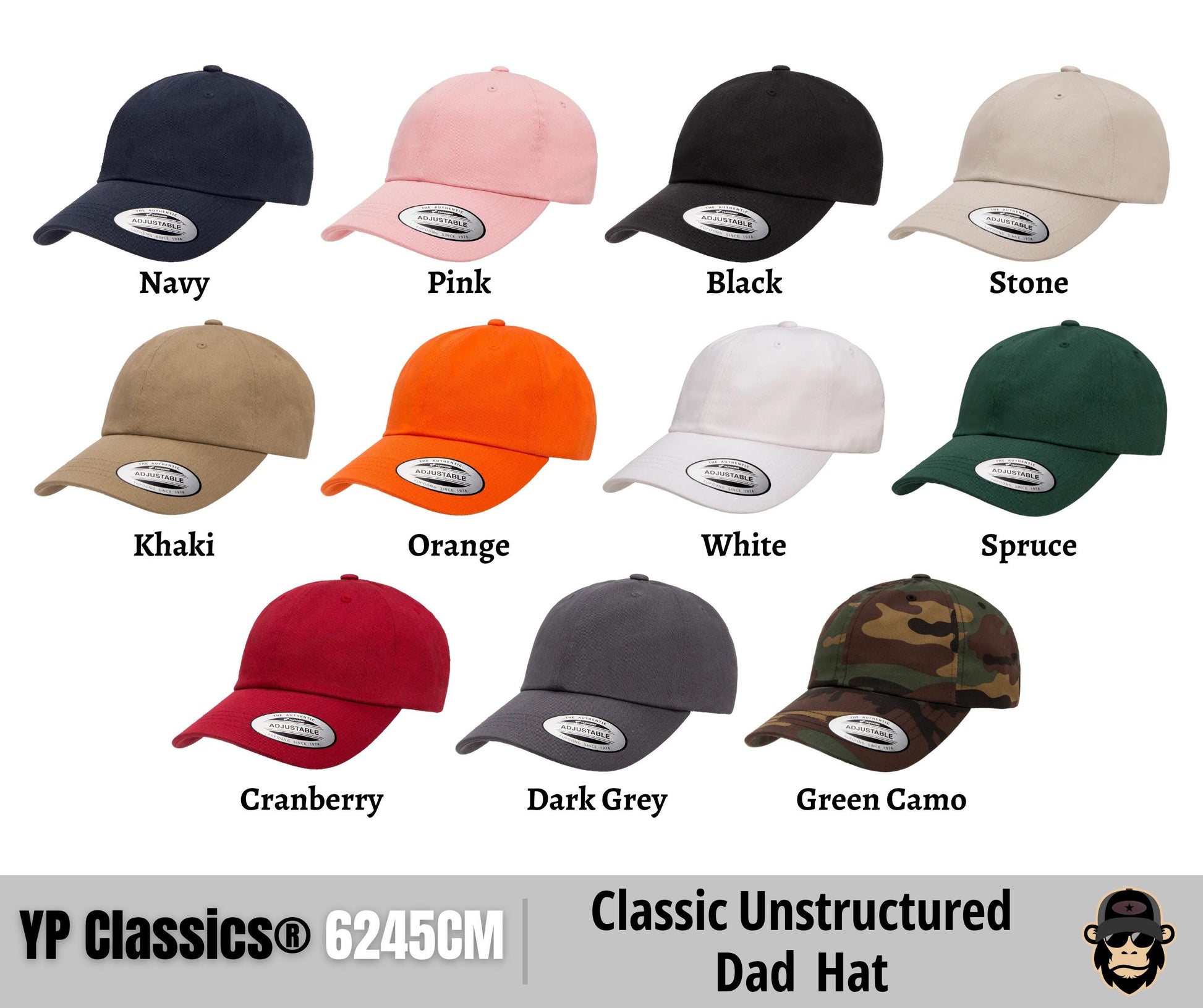 a picture of a baseball cap with different colors